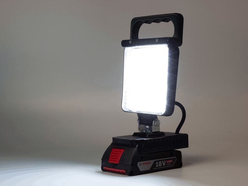 Portable work LED light for bosch battery
