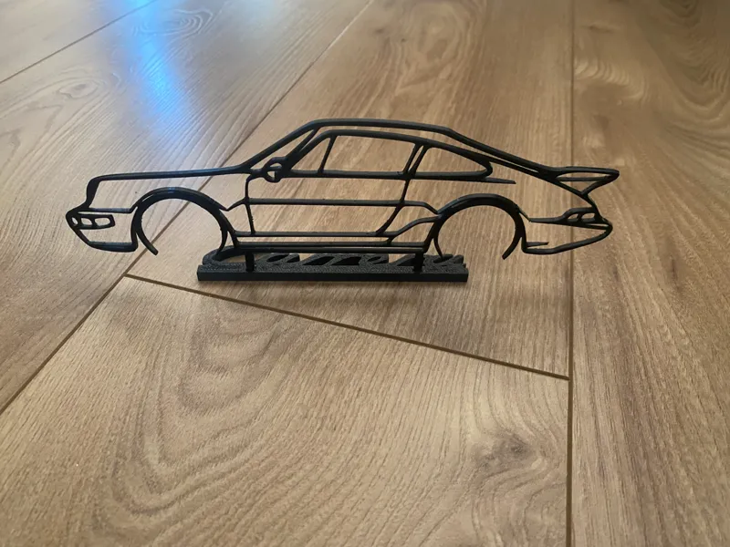 silhouette porsche 964
