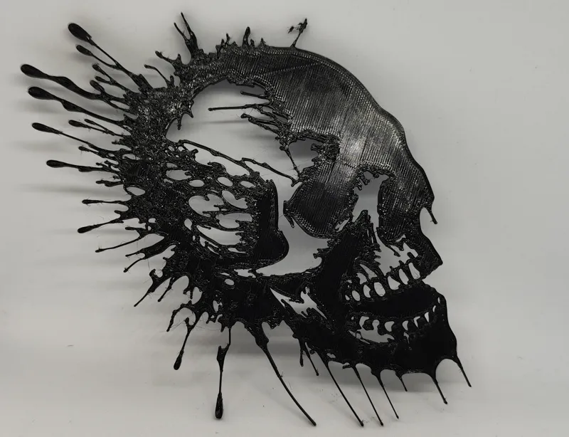 Splash skull #2 3d wall art