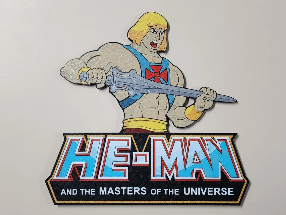 He-Man Wall Art by briankstan MakerWorld: Download Free 3D Models