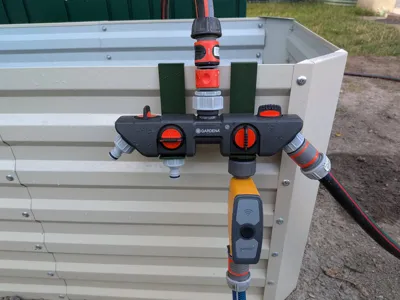 Gardena 4 channel water distributor holder by Matus MakerWorld