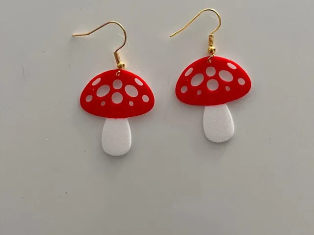 Mushroom earrings