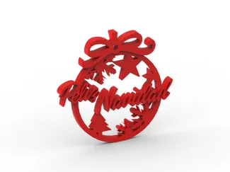 Bola para arból FELIZ NAVIDAD 