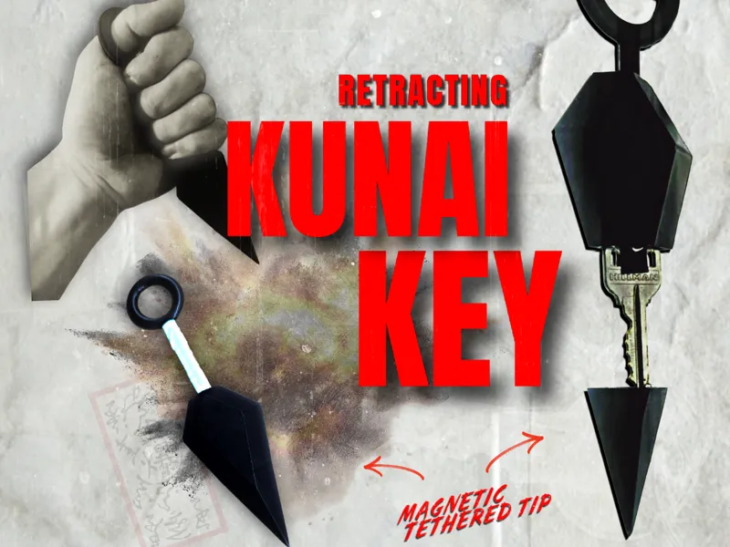 Kunai Key - Retracting Magnetic Tether