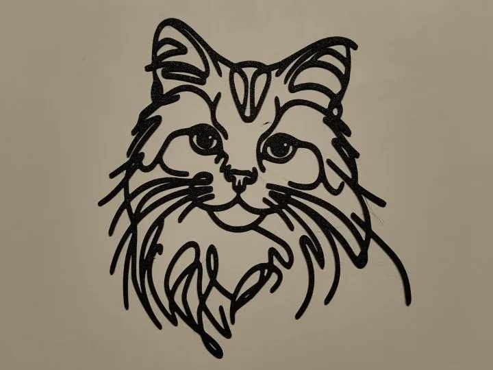 Chat au trait - déco murale