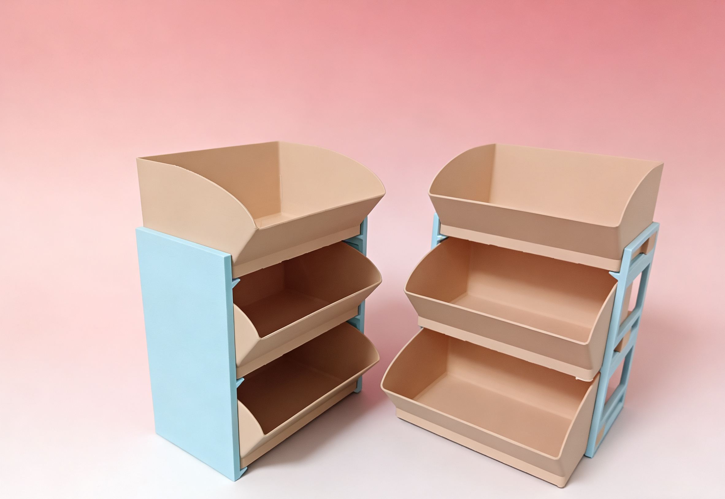 Miniatura 2 do modelo 3D [生活区]抽屉收纳架 mini版 化妆品收纳