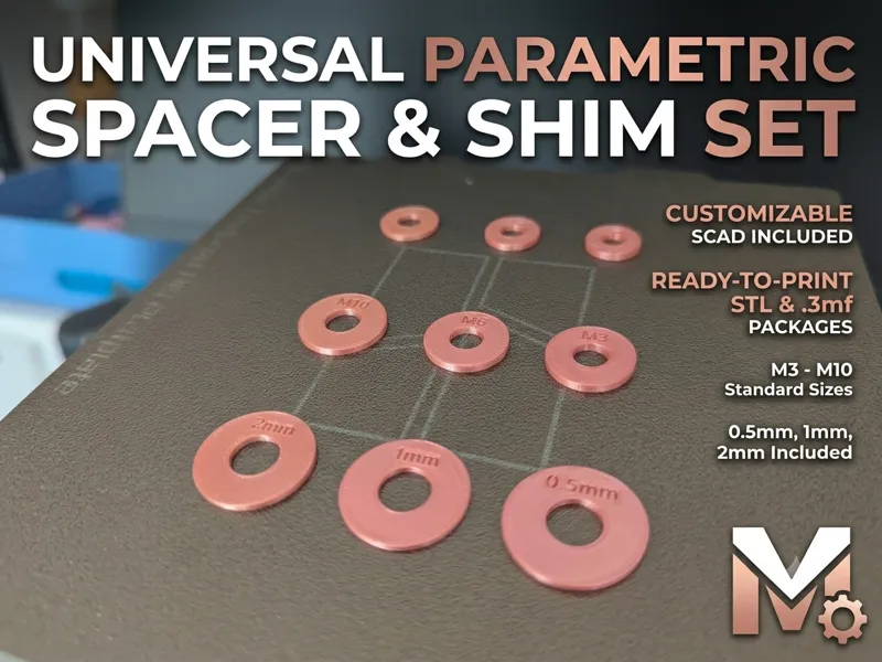 Universal Parametric Shims Spacers M3-10 included