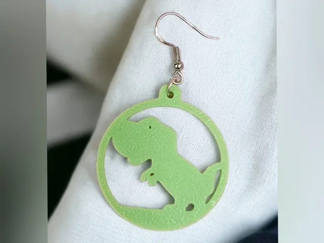Dinosaur Earrings No AMS