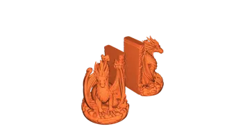 Adorno temático: Dragon Guardian Bookends — vista de referencia 3