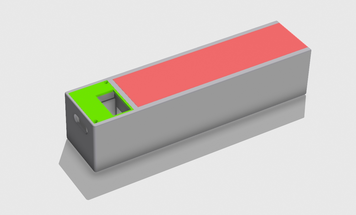 Miniatura 2 do modelo 3D 18650充电盒子分为有盖和无盖两个版本