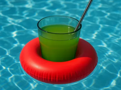 Floating Drink Holder – Inflatable Ring Style