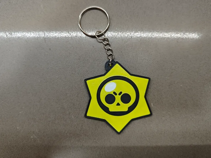 Brawl Stars Llavero – Estrella Skull
