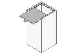 Lockable Storage box  6" x 6" x 12"