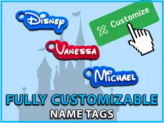 Fully customizable Disney Font keychain generator