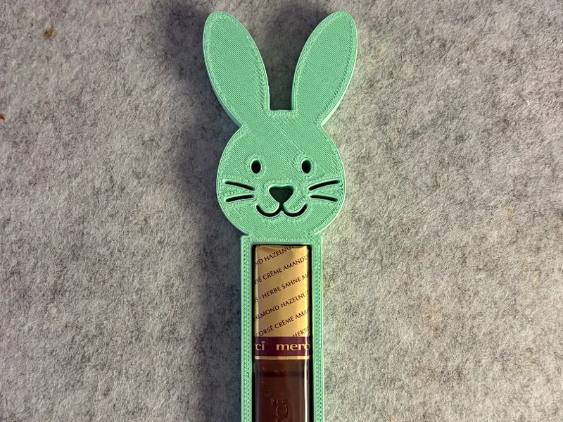 Osterhase Merci Halter – Süßer Schokohalter