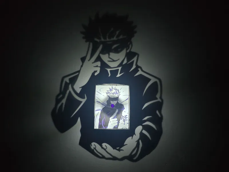 Satoru Gojo Shadow Lamp