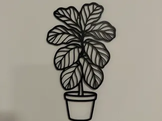 Fig leaf wall art decor