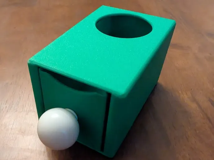Montessori Object Permanence Box with Drawer