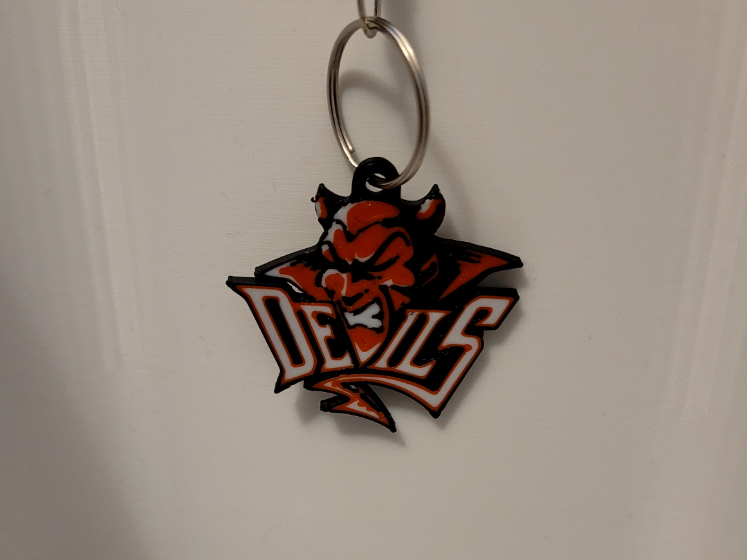 Cardiff Devils Keychain