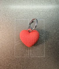 Cœur façon tricot, porte-clés Saint-Valentin — photo 2