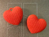 Cœur façon tricot, porte-clés Saint-Valentin — photo 1