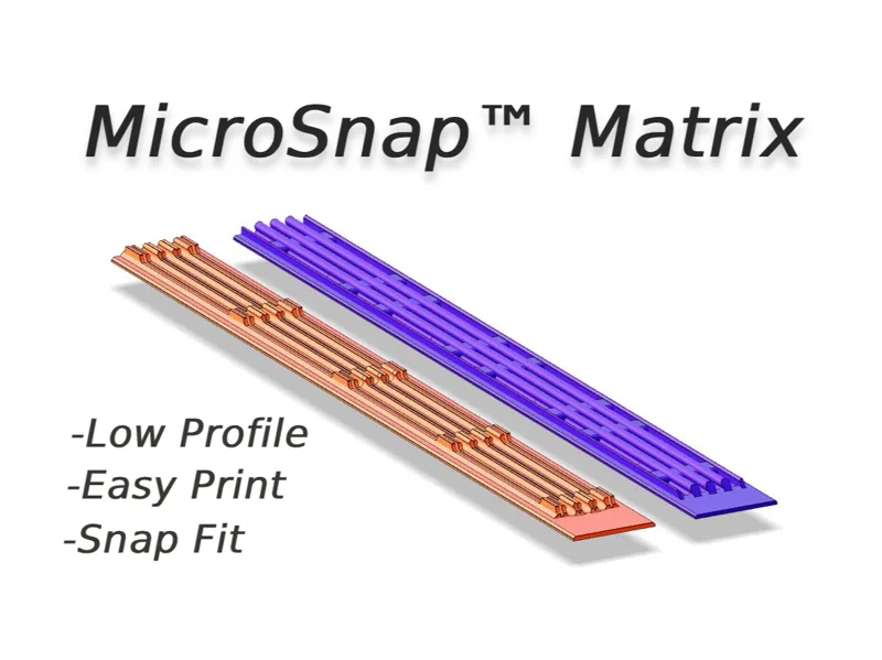 MicroSnap – 3D Printed Micro Snap Matrix Fastener