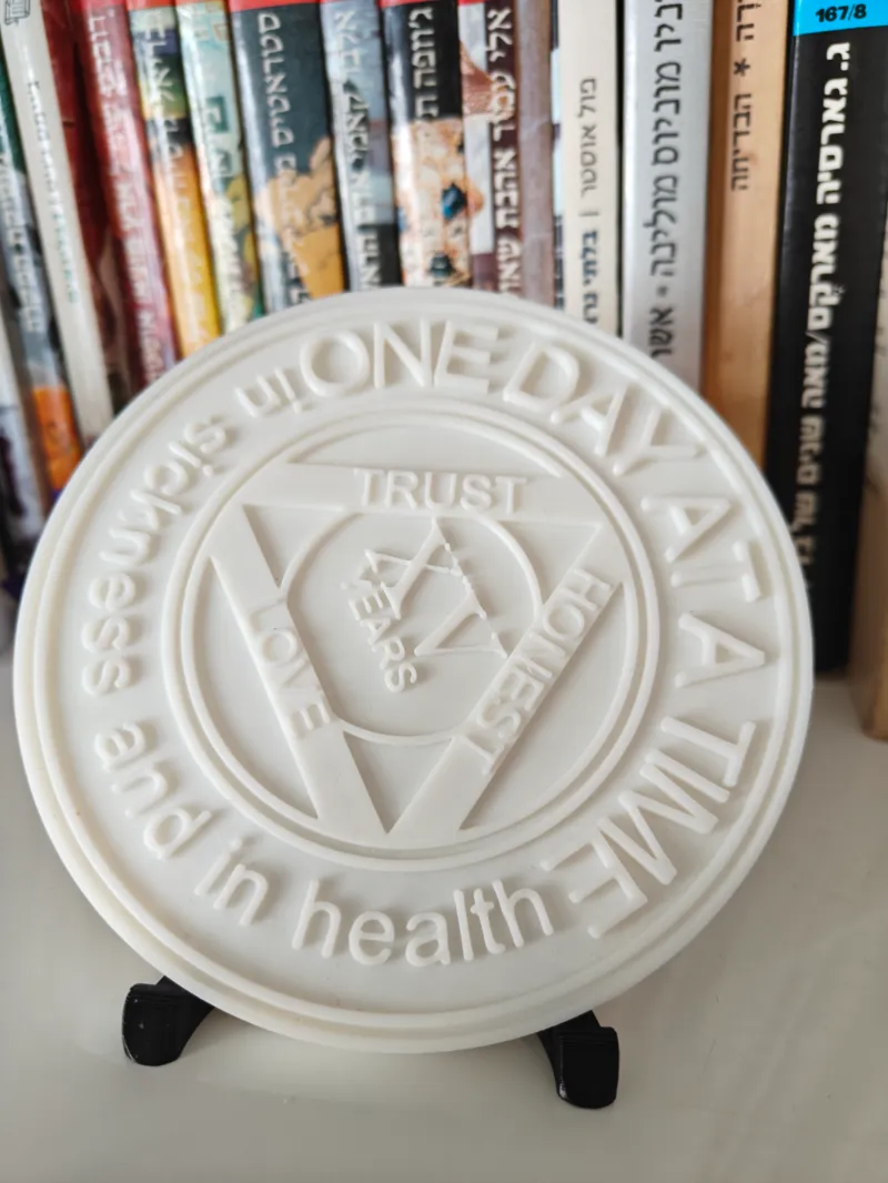 15 years wedding anniversary medallion