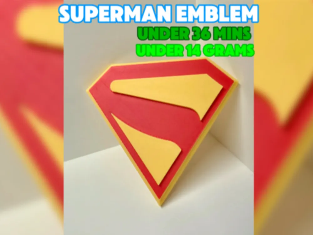 Superman Emblem (2025) by Muhammad Aayan mirza MakerWorld: Download ...