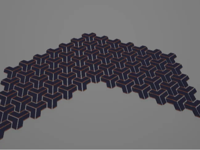 meshed exagon 