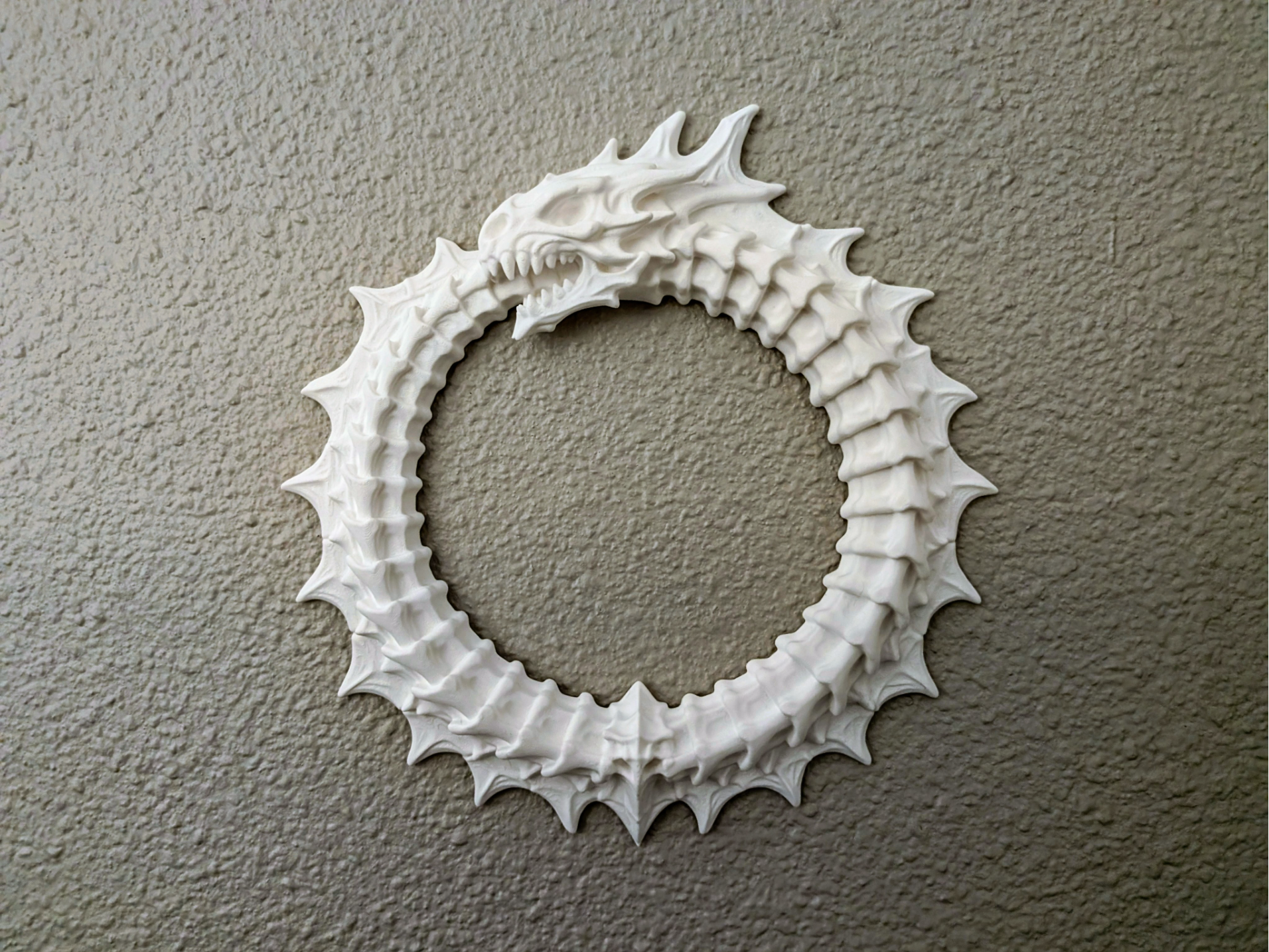 Bone Dragon Ouroboros - Dark Wall Decor