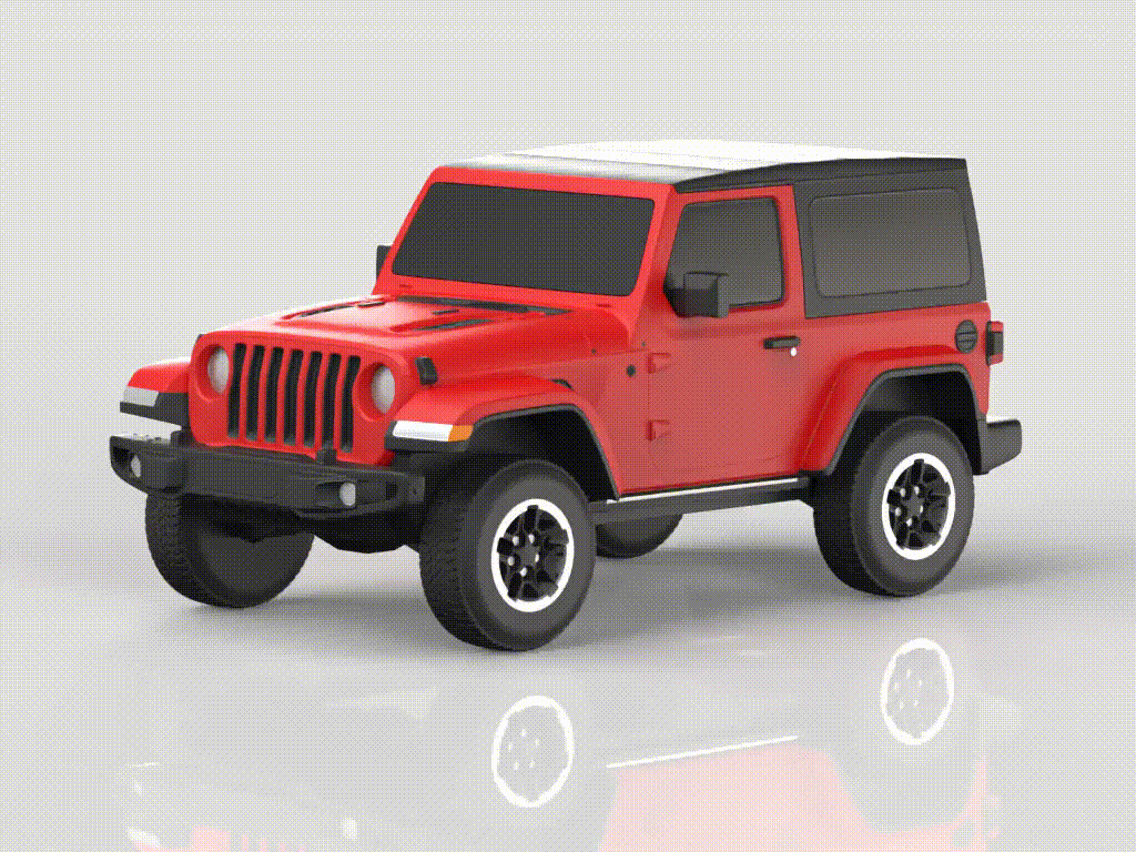 【Jeep】 Jeep Wrangler 1/43 ve 1/64 oranları