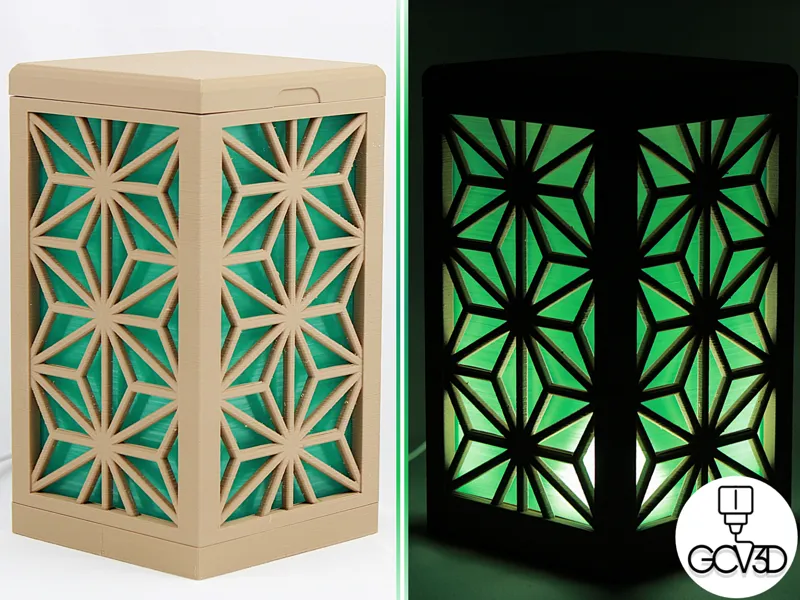 Art Deco Hexagram Lamp