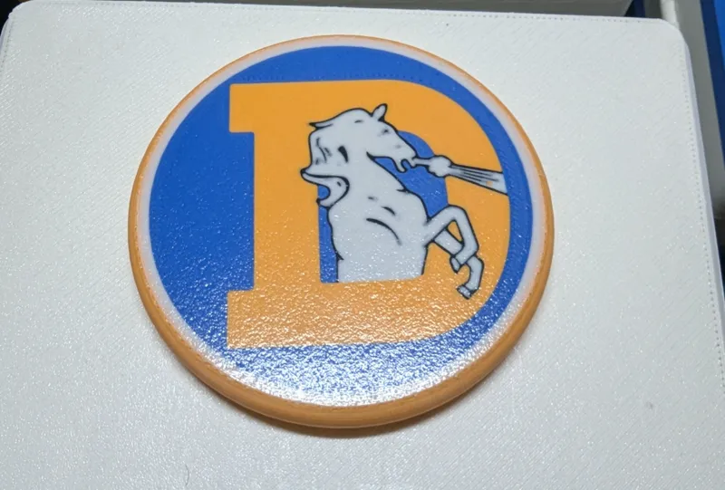 Denver Broncos Disc Golf Marker