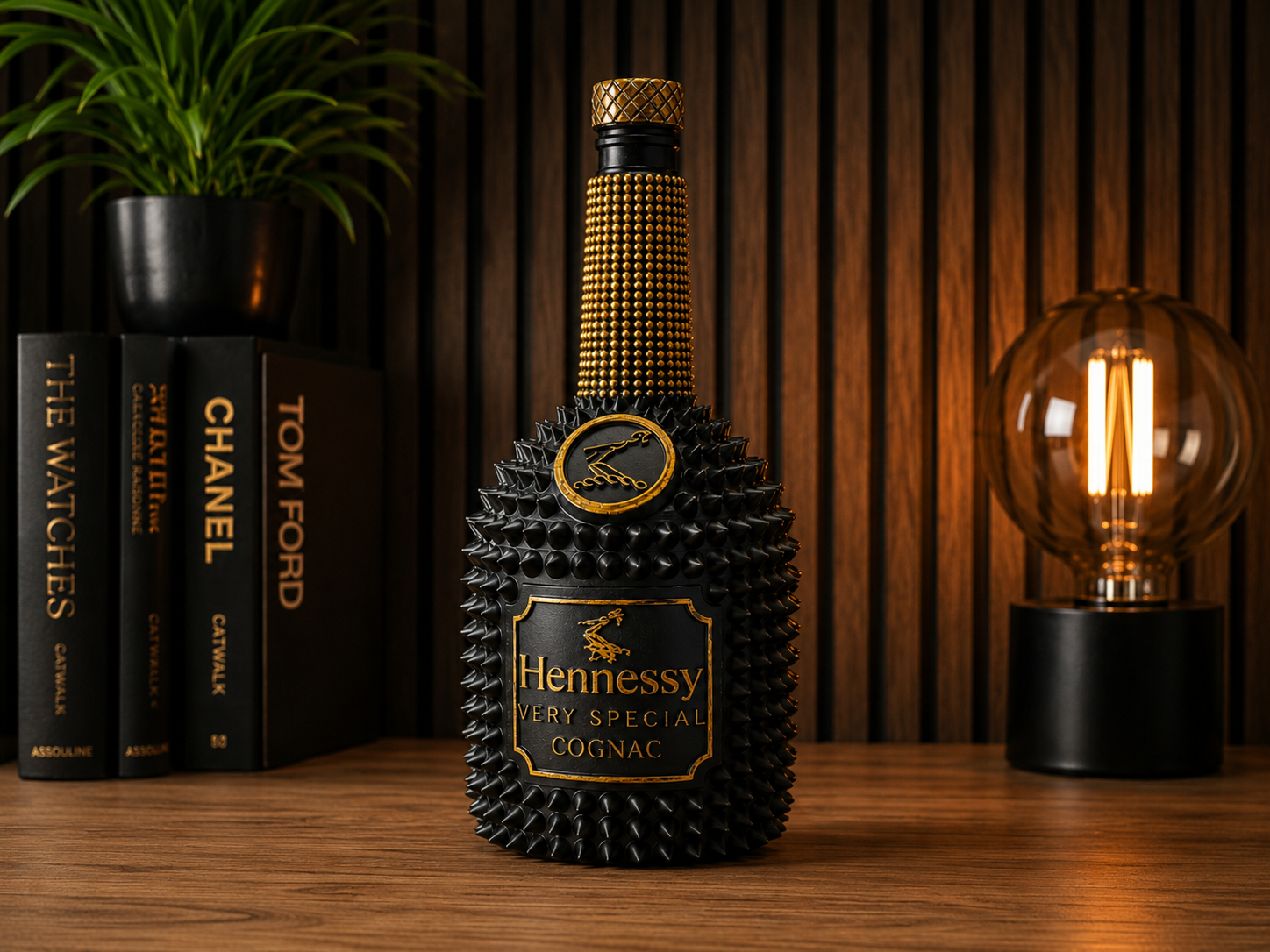 Hennessy Spike Bottle – Luxury Decor / Planter