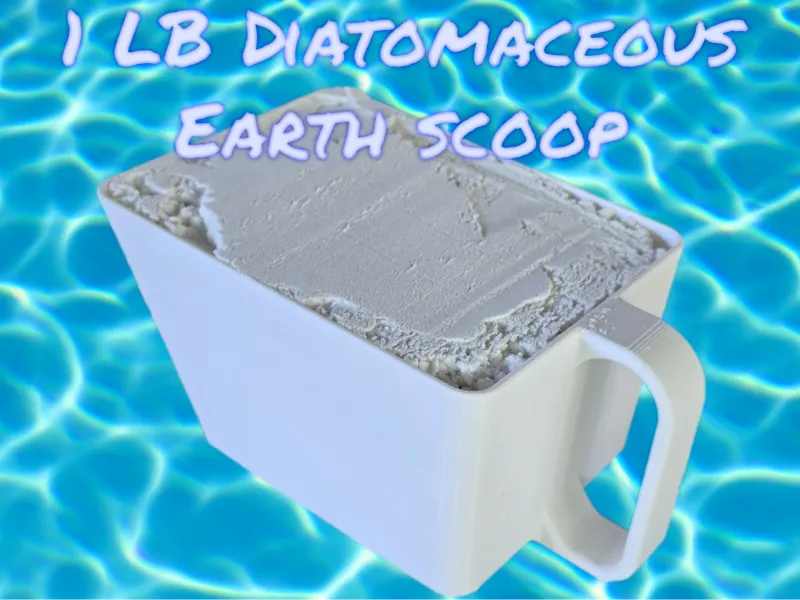 1LB Diatomaceous Earth Scoop for Pools and Spas
