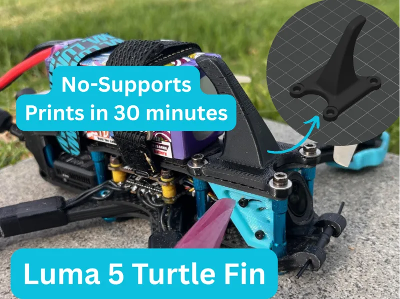 LUMA 5 Turtle Fin-FPV