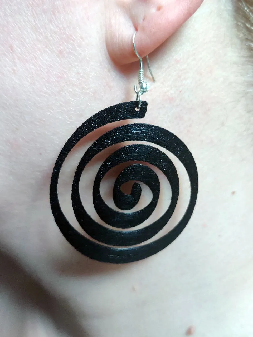 Hypnotic Spiral Earrings view 2