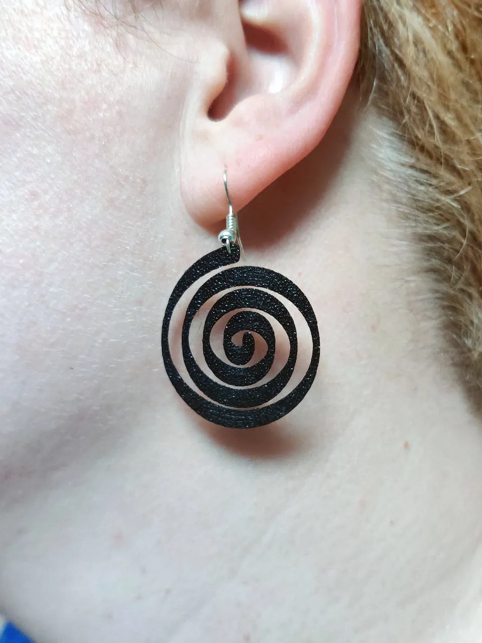 Hypnotic Spiral Earrings view 3