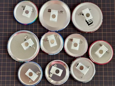 Magnetic Button Badge Attachment