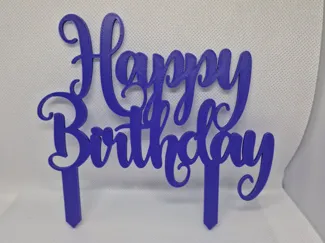 Happy Birthday Cake Topper