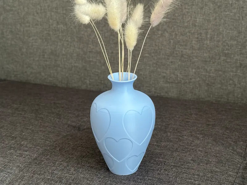 Heart Pattern Vase - Cute Decor
