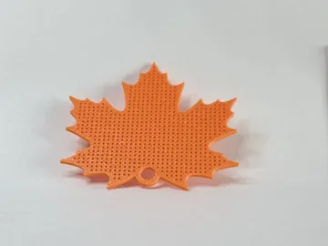 Soporte: 3D Cross-Stitch Base - Maple Leaf — vista de referencia 3