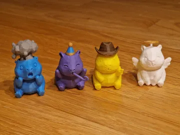 Accesorio para impresora 3D: Cute Capybara Low-Poly Emoji - Collection 2 (AMS) — vista de referencia 5