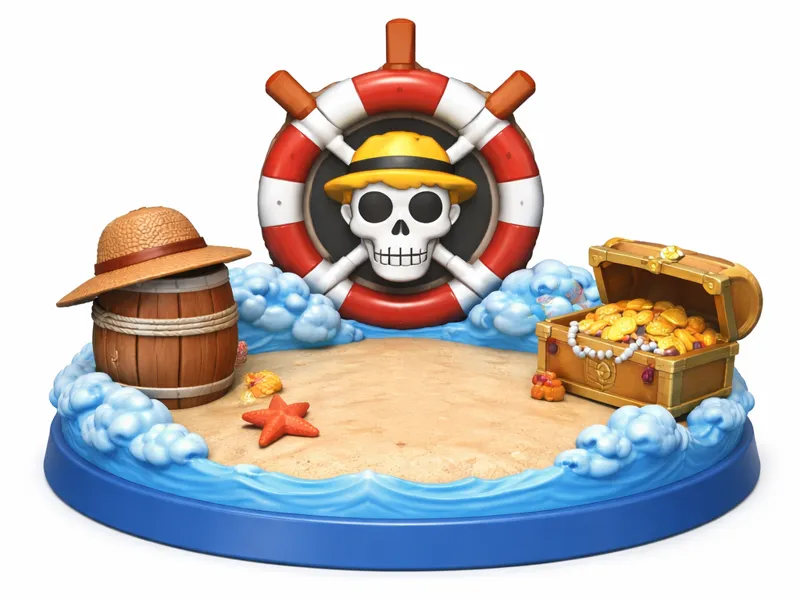 Base Funko One Piece – Estilo Anime