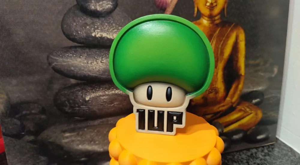 1UP Mushroom – Super Mario Style - Free 3D Print Model - MakerWorld
