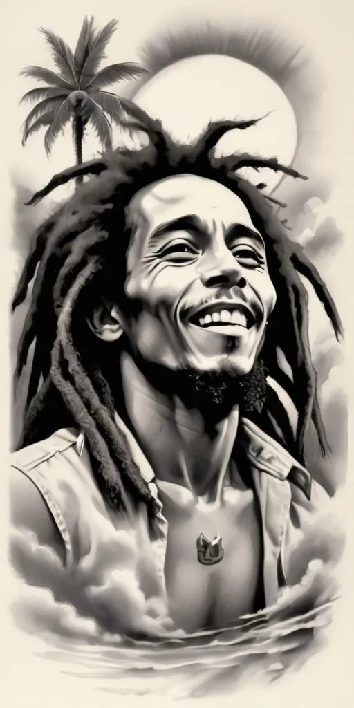HUEFORGE - Bob Marley Black and White