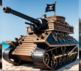 "The Iron Buccaneer: Steampunk Pirate Tank"