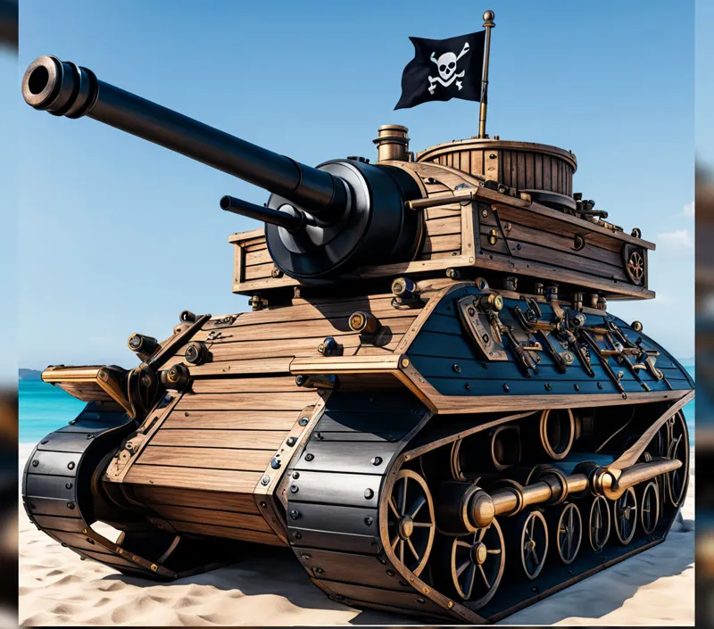 "The Iron Buccaneer: Steampunk Pirate Tank"