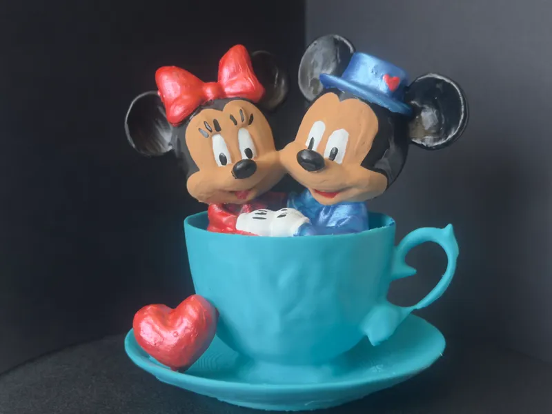 Minnie&Mickey in Tasse