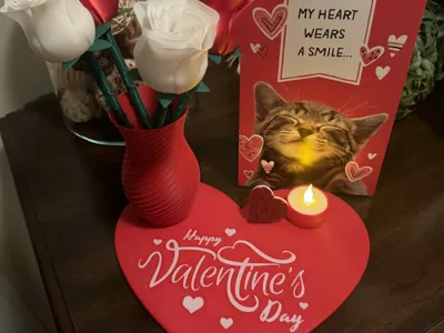 Heart Card Holder with tea light